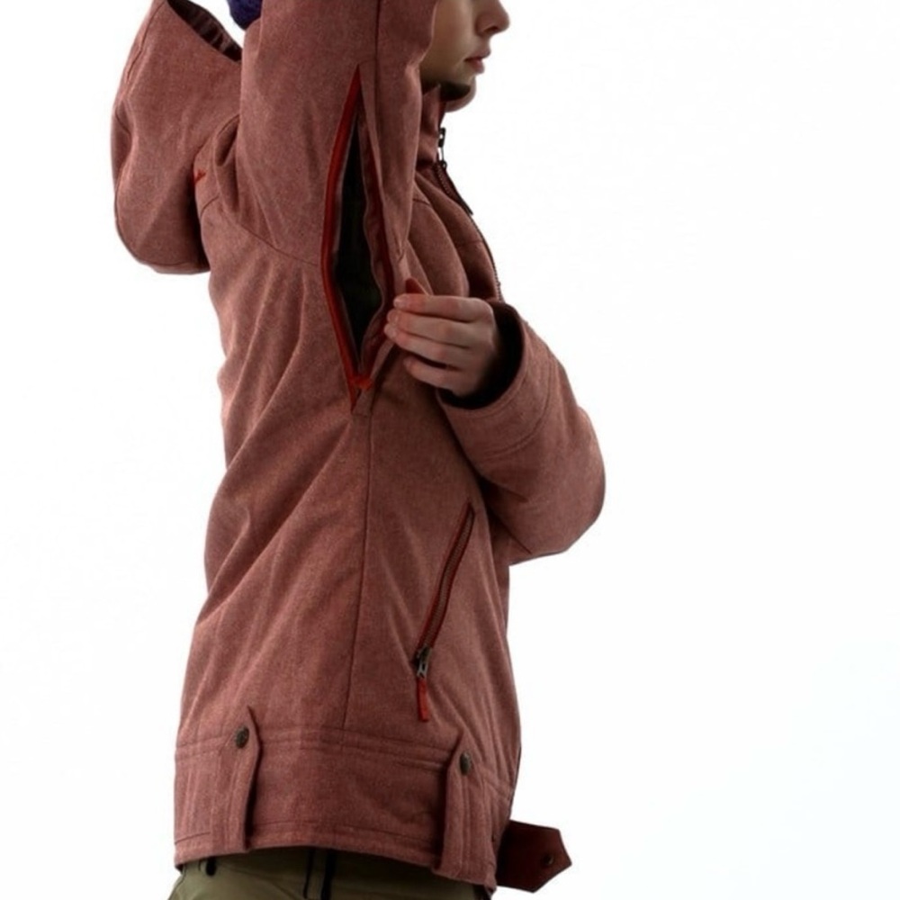 Women's Burton Snowboard Hooded Jacket {M} - Picture 3 of 9